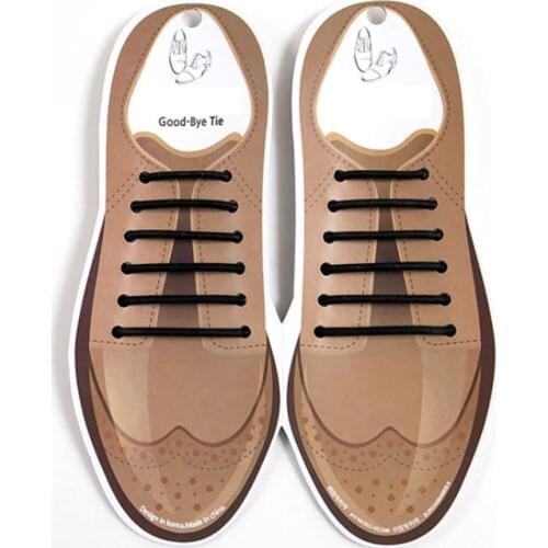 New Design Silicone Shoelaces For Leather Shoes Special Shoelace For Men Laces Business Lacing Shoes Casual Lazy Stretch Laces