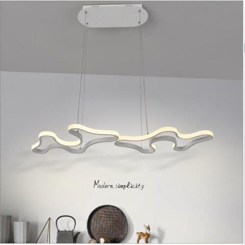 Modern led iron hanging lights pendant light kitchen dining bar chandelier commercial lighting bedroom living room