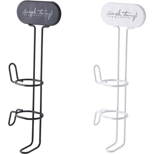 Hair Straightener Storage Rack Wall Mounted Curling Iron Holder Hanger Hair Dryer Holder Hair Dryer Shelf
