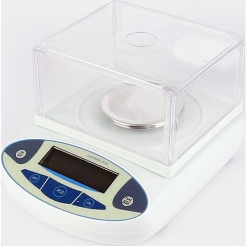 Solid Analytical Balance 200/300g x 1 mg 0.001g Electronic Lab Weight Scale Digital High Precision Balance Scale with Windshield