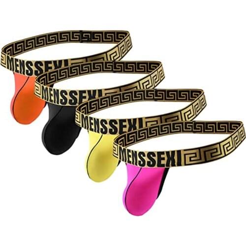 1PCS Mens Polyamide Strapless Jock Ice Silk Thongs Underwear Backless Lingerie Low-Rise Swim Party