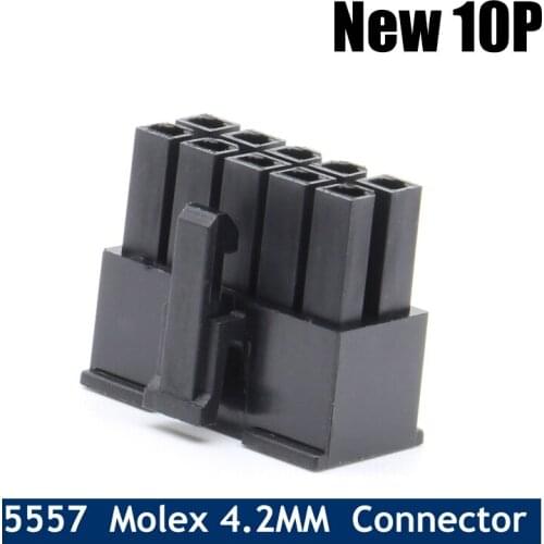 10/50/100pcs Molex 4.2mm Connector 10Pin MX4.2 Dual Row 2*5 Connector Plug Shell for Auto Cable DIY Male Socket