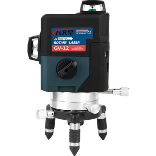 12 Lines Laser Spirit Level Green Light Infrared Wall Sticker High Precision Glare Waterproof Automatic Hit The Line Floor Stick