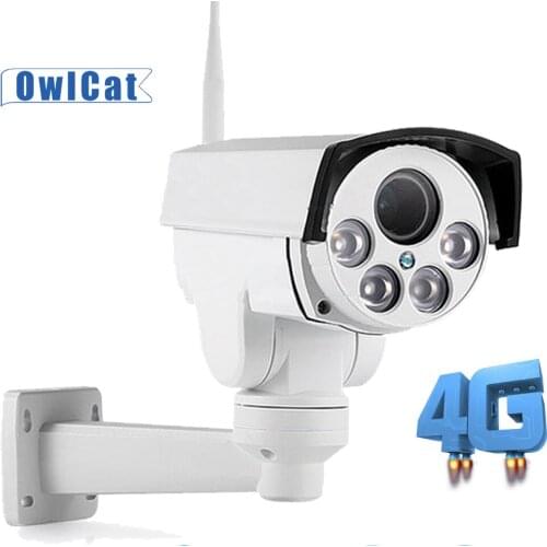 3G 4G Camera 1080P 5MP HD PTZ Camera 5X 10X Zoom GSM SIM Card WIFI IP Camera Security Outdoor CCTV P2P IR Night Vision 50M CamHi