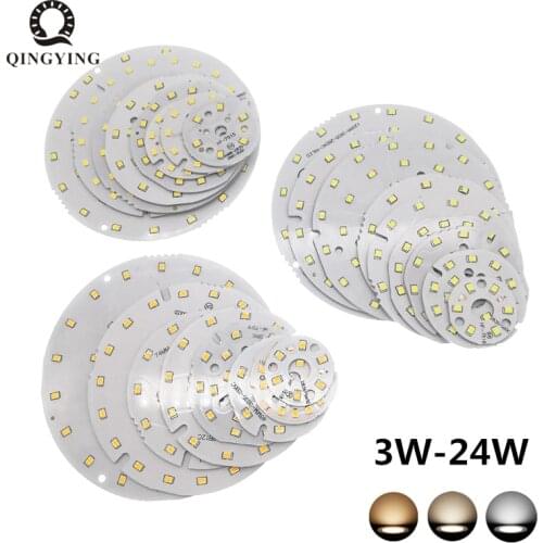 5pcs SMD2835 LED PCB Lamp Panel 3W 5W 7W 9W 12W 15W 18W 24W High Brightness Ra80 Lamp Board For Replace Ceiling Light Down Light