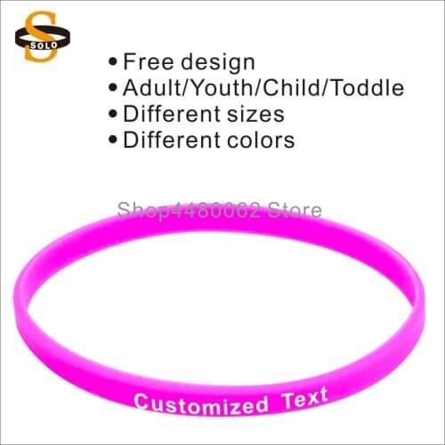 50pcs/lot 6mm width customized wristband with engrave text 1/4" custom design wristband with printing