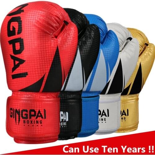 6 8 10 12 oz PU Leather Adult kids Boxing Gloves MMA Gloves Muay Thai Training Gloves Boxer Fight Professional Boxing Equipment