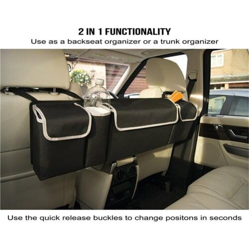 Car Styling Trunk Organizer High Capacity Storage Bag Car Organizer Backseat Bag Oxford Cloth Car Seat Organizer Car Accessories