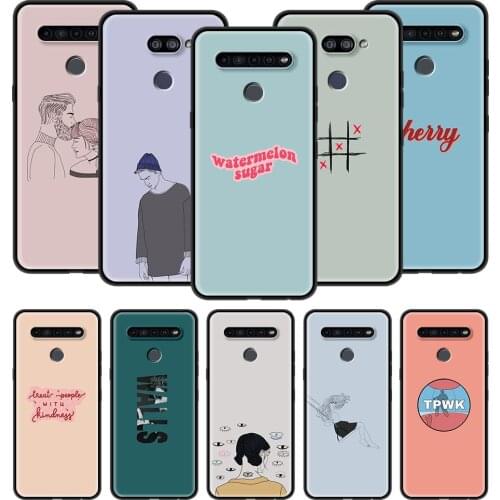 Aesthetic Harry Style Case For LG K41s K61 K40s K40 K50 K50s G6 G7 G8 K31 K42 K52 K62 K71 Silicone Soft Black Back Cover