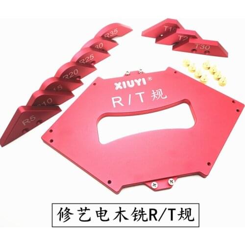 Half Round Corner Radius Quick Jig Positioning Template R angle Locator Aluminum Alloy Engraving Machine for Woodworking