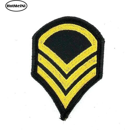 HotMeiNi 15cm x 10cm Car Styling Car Sticker Ricamate Termoadesiva Moto Biker Softair Militare Stemma Door Windows Accessories