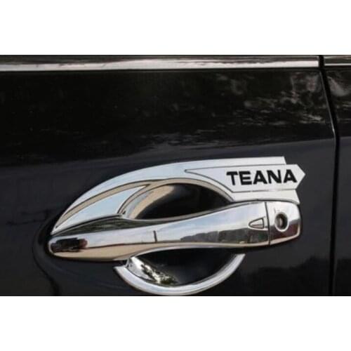 ABS Chrome Car Styling Door Handle Cover Door Handle Bowl Trim Car Accessories Fit For Nissan TEANA 2013-2017