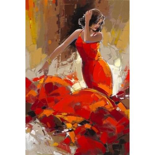 JMINE Div 5D Dancing Lady Dance Full Diamond Painting cross stitch kits art High Quality Portrait 3D paint by diamonds