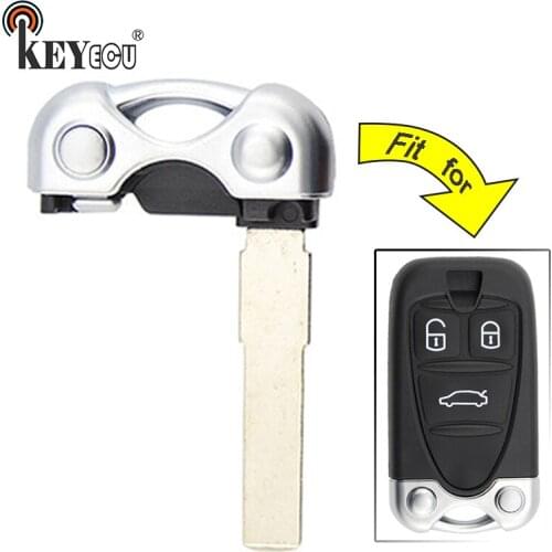 KEYECU 10x for Alfa Romeo 159 Brera 156 Spider Replacement Remote Smart Car Key Blade Shell Case Fob without head shell case