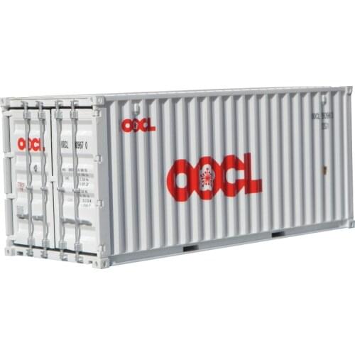 Collectible Toy Model Gift 1:20 Scale OOCL 20 GP Truck,Shipping Container Model For Business Gift, Display,Decoration