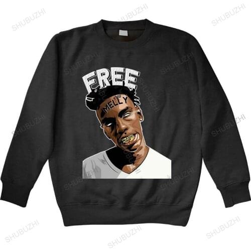 Men streetwear sweatshirt YNW Melly Dates Concert Free Melly black hoodies Sportswear mens shubuzhi hoodies euro size