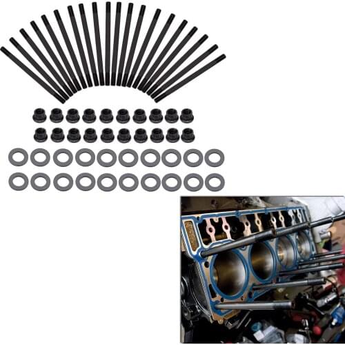 PJSPHH Head Stud Replacement Kit with Washer Nut 2003-10 Ford 6.0L Powerstroke Diesel