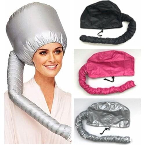 Portable Soft Hair Drying Cap Dye Hair Modelling Warm Air Drying Treatment Cap Home Safer Than Electric Cap