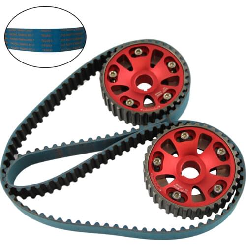 Timing Belt +Cam Gear Pulley For Honda B18C Integra GSR 94-01 / Type-R 97-01 Black/Red