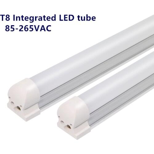 T8 LED Integrated Tube/ Lamp/ 2ft 600mm 15w Fluorescent Light AC85-265V 3000k 4000K 6000k High Quality 60cm Lampada 1ft 300mm