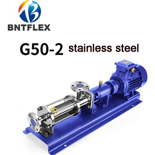 G type single screw pump high head stainless steel G50-2 sludge pump
