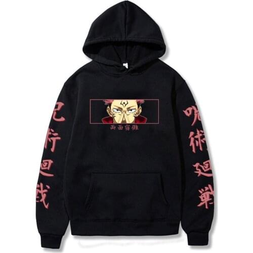 Anime Jujutsu Kaisen Hoodie Ryomen Sukuna Itadori Yuji Sweatshirts Cozy Tops Sweatsuit Sudadera Felpa Moletom