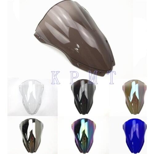 For Kawasaki ZX10R ZX 10R 2016 2017 2018 2019 Black ZX-10R Windshield WindScreen Double Bubble 16 17 18 19