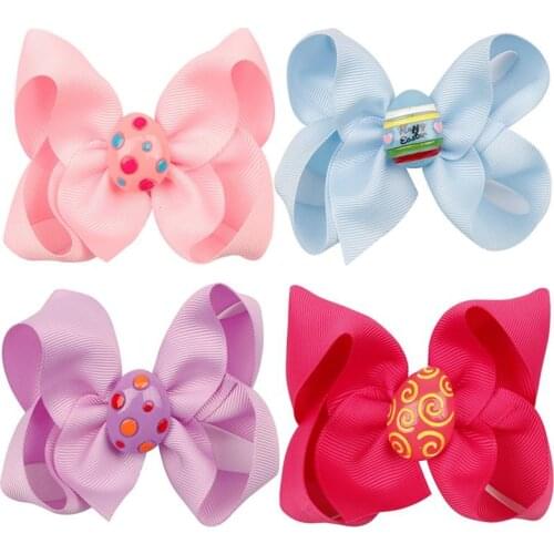 Claw Clip For Women 4PCS Easter Hair Clip Creative Assorted Bowknot Alligator Clip Hair Bow Clip For Hair Accessories For Hair