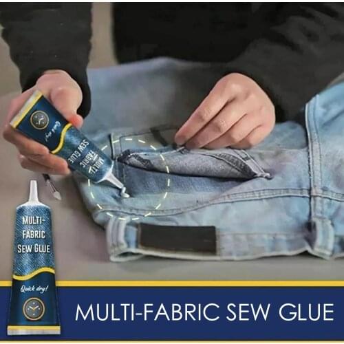 1Pcs Liquid Glue Instant Fabric Leather Fast Drying Glue Ultra-stick Sew Glue Kit Secure Stitch Liquid Sewing Supplies Universal