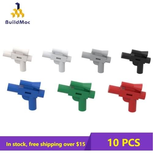 10pcs 92738 Lasers gun short pistol Special Brick Small Hand Blaster with Scope Building Block DIY Educational Toys Accessories
