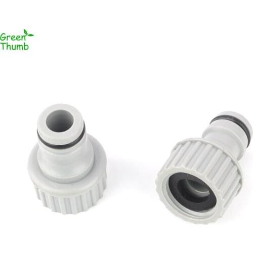 2pcs 1/2Inch Plastic Quick Connectors Female Thread Faucet Nipple Connector Household Car Wash Water Pipe Fittings