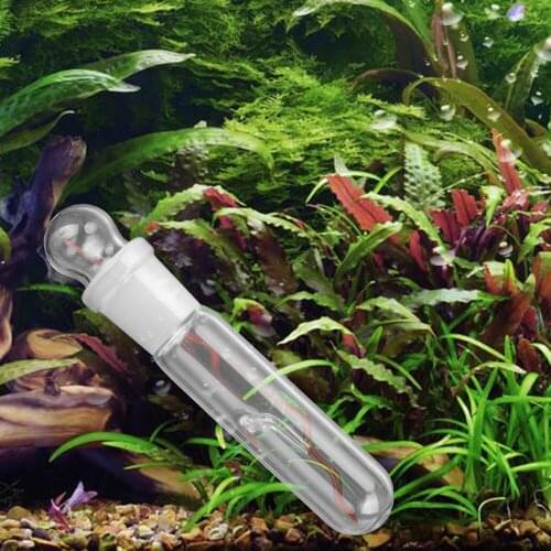 Aquarium Pest Catcher Aquarium Fish Tank Planaria Leech Catcher Clear Glass Single Hole Fish Tank Cleaning Tools