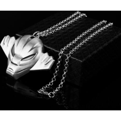 Anime Jewelry Robot Kotetsu Jeeg Mask Pendants&Necklaces Mans Punk Long Link Chain Necklace