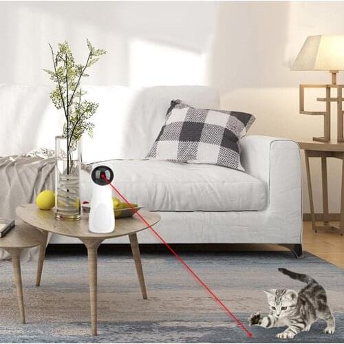 Automatic Cat Toy, 2021 Interactive Cat Toys 5 Pattern Multi-Angle Automatic On/Off, Interactive Toy for Pet Kitten