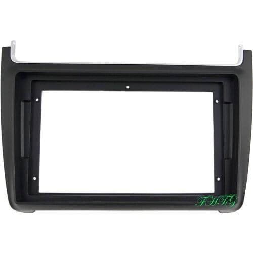 9 inch Fasxia Car Audio Frame Car Radio Fascia,gps navigation fascia panel is suitable for 2014 VOLKSWAGEN POLO