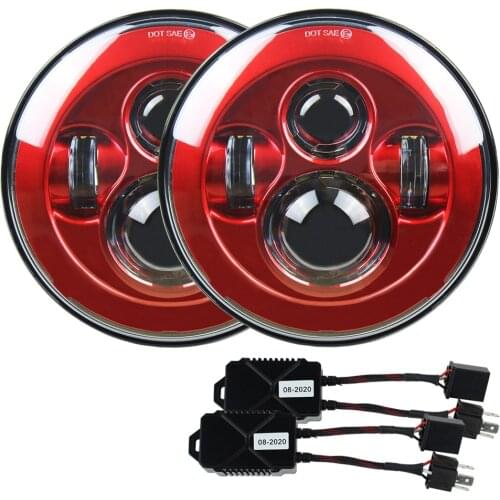 Car accessories 7 inch led headlight driving light Auto Lighting System with canbus for Jeep