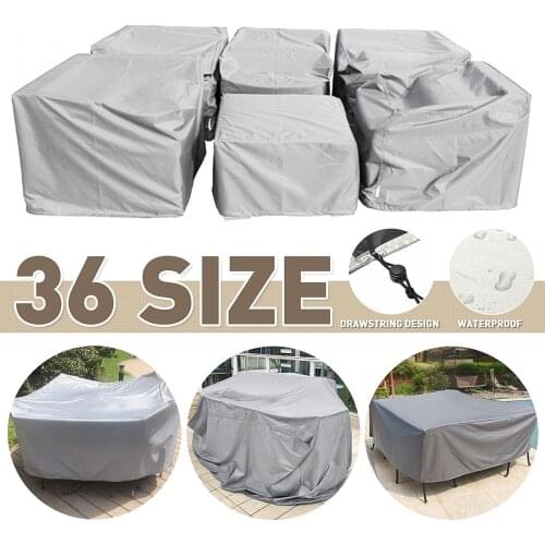 Furniture Cover Waterproof Outdoor Garden Patio Beach Sofa Chair Table Covers Protection Rain Snow Dustproof Cover