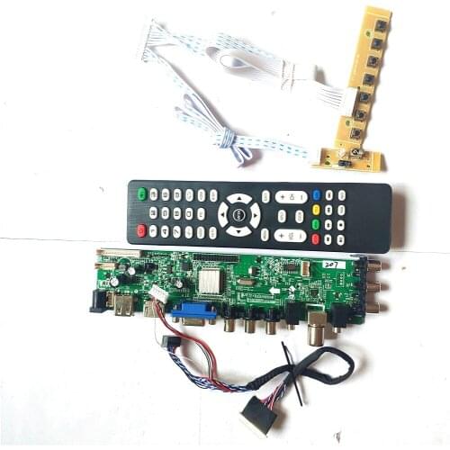 For B140RTN02.2 B140RTN02.1 LVDS Pin HDMI-Compatible VGA USB AV TV 3663 DVB digital universal 1600*900 LCD Controller board