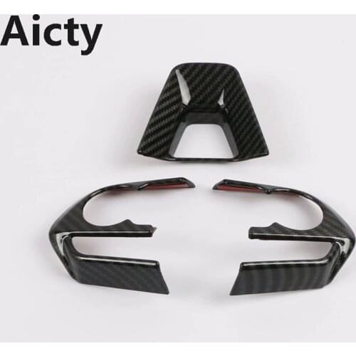 For Toyota Rav4 Rav 4 2019 2020 Car Interior Car Steering Wheel Decoration Cover Trim Frame Sticker Accessories