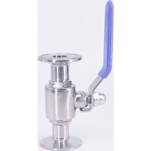 Fit 19mm 3/4" Pipe OD x 1.5" Tri Clamp Sanitary Ball Shut Off Valve SUS 304 Stainless Beer Brewing Home Factory