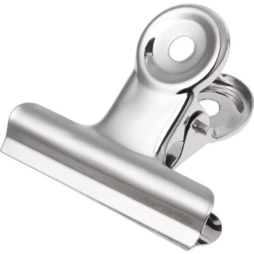 Metal Bulldog Clip Food Sealer Bag Clamp Office Paper Document Ticket Binder