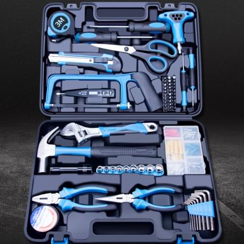 Mens Hardware Vehicle Steel Tool Carbon Steel Suit Hard Tool Box Electrician Portable Valigia Attrezzi Household Items EK50TB