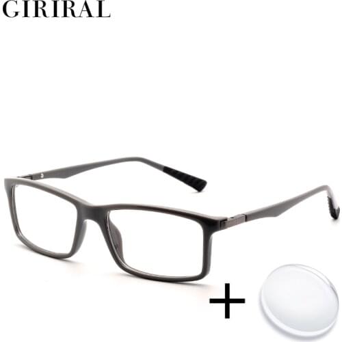 TR90 men prescription glasses retro sight myopia colored transparent clear optical reading computer eyeglasses #FD1042