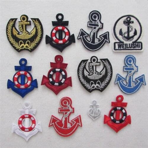 Fashion style patches stripes hot melt adhesive applique embroidery DIY Badges Clothing accessories Craft supplies 1pcs sell