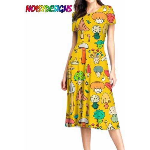 Noisydesigns Summer Dresses With Sleeves