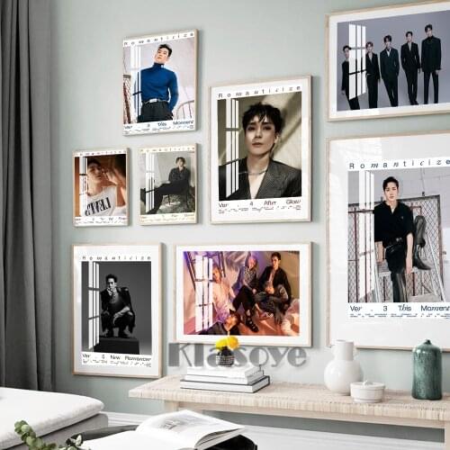 Nu Est Kpop Hot Singer Poster Music Magazine Cover Print Photo Wall Art Decor Canvas Painting Bar Pub Club Wall Stickers Gift