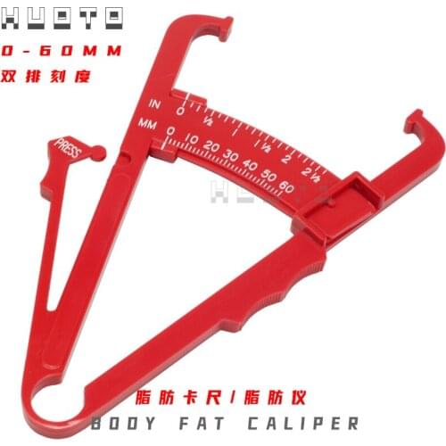 Personal Body Fat Testers skinfold caliper body fat caliper Analyzer Measure Charts Fitness Keep Health Slim 5pcs/lot