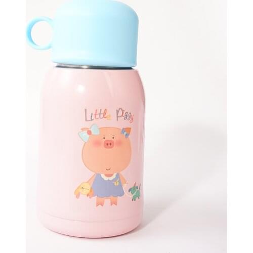 500ML Stainless Steel Vacuum Flask with Straw Dual-use Thermos Coffee Milk Cup Thermal Insulation Pot Portable Heat Kettle