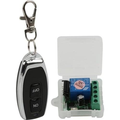 433MHz Universal Wireless Remote Control DC 12V 1CH Relay Receiver Module RF Switch Garage Gate Button Remote Control