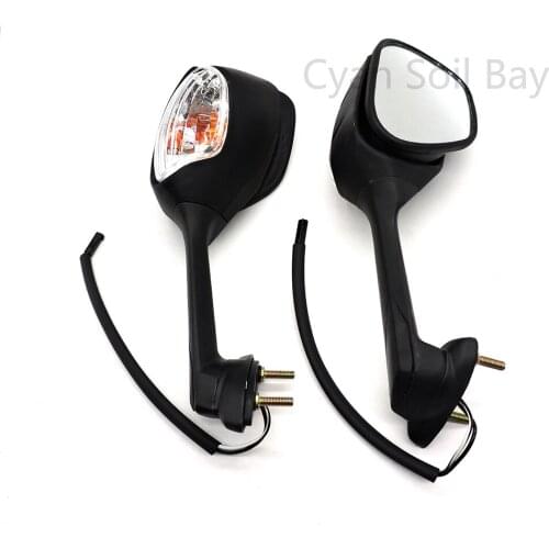 For Honda CBR1000 2008-2015 Moto Cafe Racer Rear View Mirrors Motorbike Mirrors With LED Light